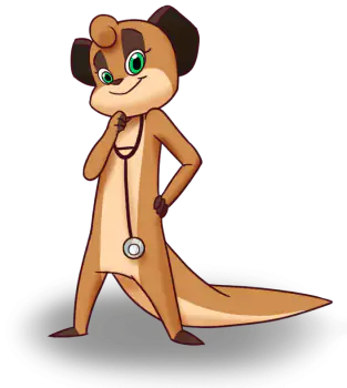 A Meerkat Wearing Stethoscop