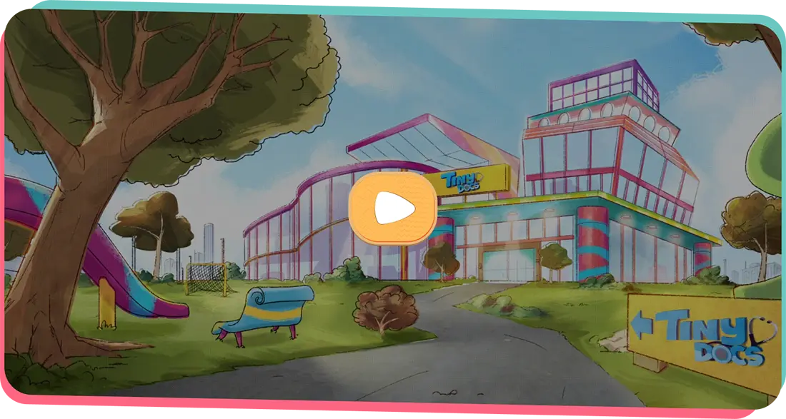 Preview thumbnail of animated educational library video showcasing children's learning content